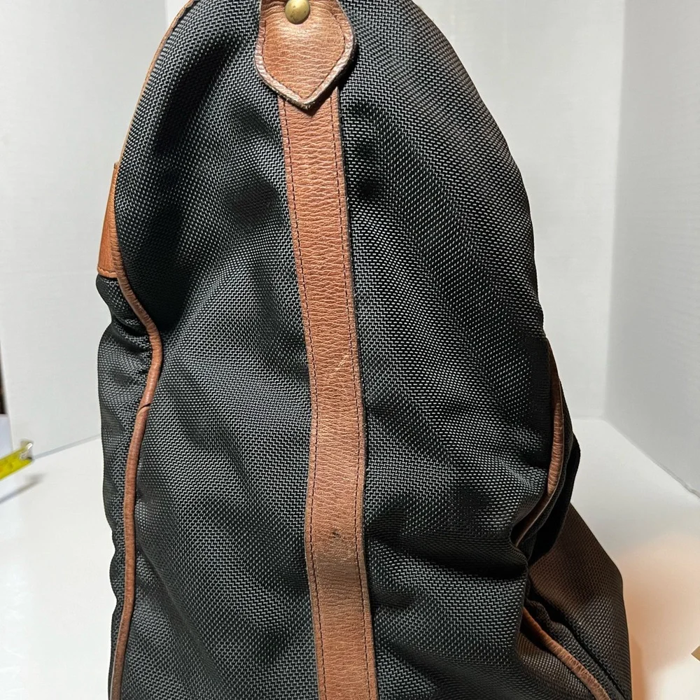 GLASER DESIGNS SAN FRANCISCO LEATHER and NYLON STADIUM Bag
